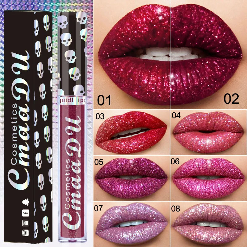 LAQTA Honey Gloss Lipstick and Lip Gloss tube with shiny, honey-toned packaging and a swatch of glossy lip color.
