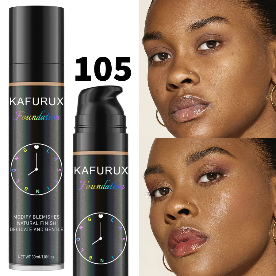 LAQTA liquid foundation in a selection of 8 shades, featuring smooth, buildable coverage and natural finish.
