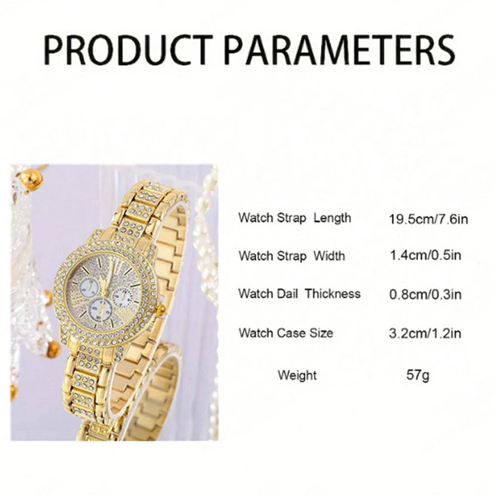 Gold Luxury Women Rhinestone Fashion