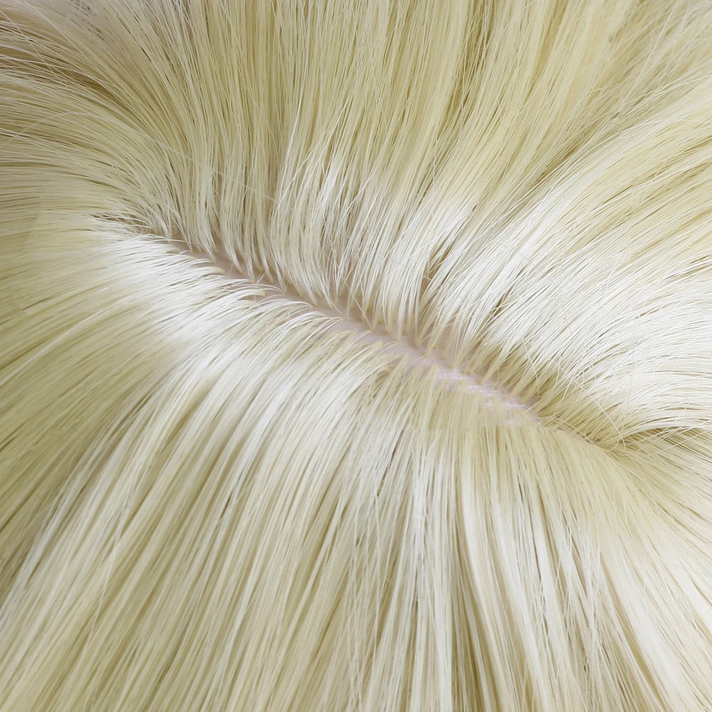 Long straight synthetic wig by LAQTA with sleek, smooth hair flowing down on a neutral background.