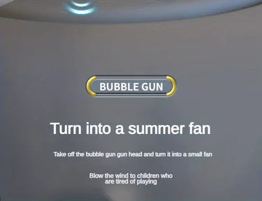 LAQTA fully automatic bubble machine producing colorful bubbles, perfect for parties and outdoor entertainment.