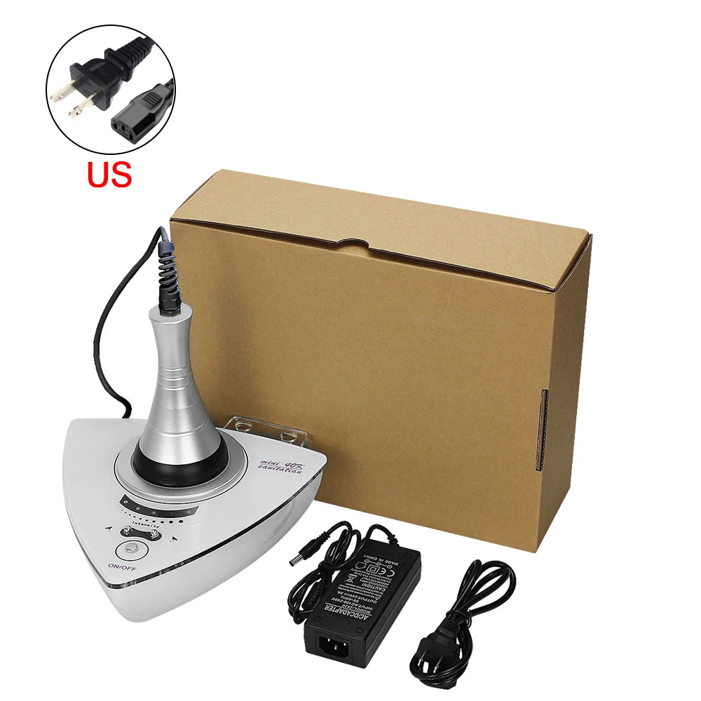 LAQTA Ultrasonic 40KHz Cavitation Machine with display screen and control buttons for body slimming and fat reduction.