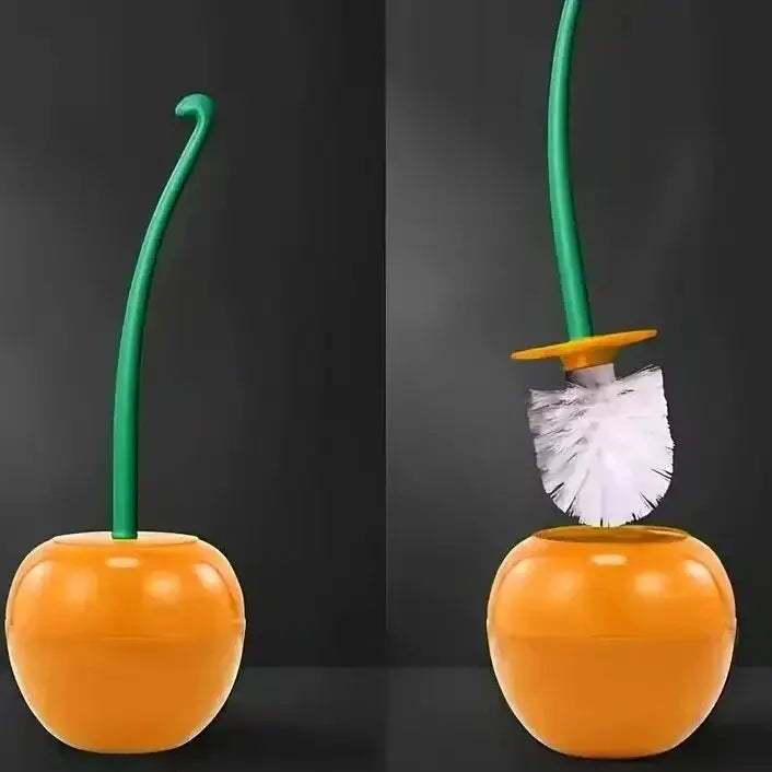 Red LAQTA toilet brush with a sleek handle and sturdy bristles for effective cleaning of bathroom toilets.