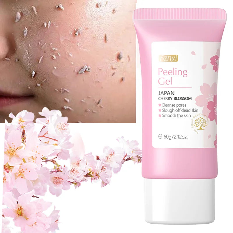 LAQTA Face Deep Cleaning Exfoliating Gel shown in a clear tube with a gel texture, designed for gentle facial exfoliation.
