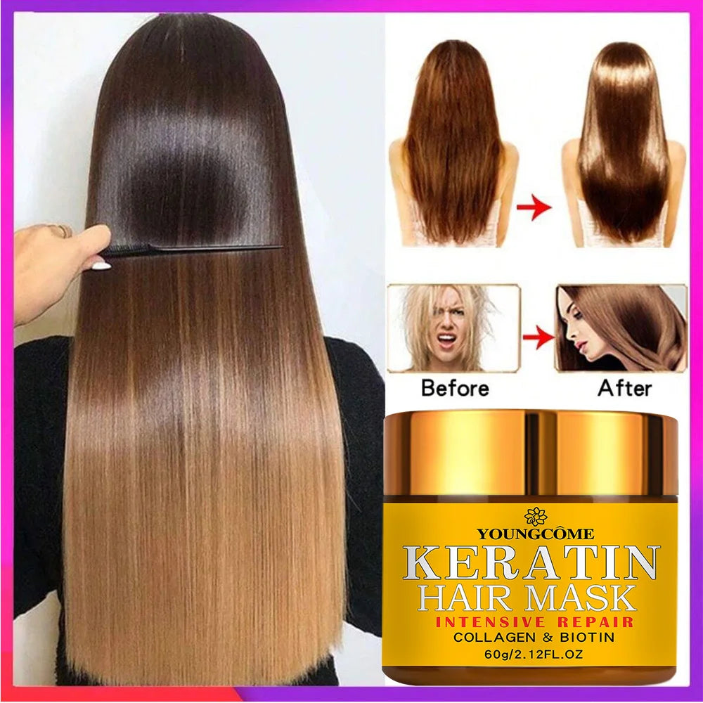 LAQTA Hair Repairs product bottle with label, showcasing the hair treatment for damaged hair in a sleek design.