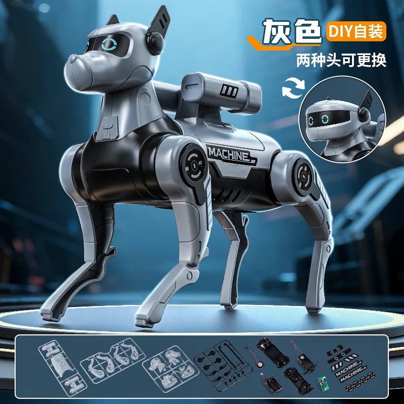 LAQTA robot dog children's interactive toy with moving limbs and expressive eyes, designed for engaging play and entertainment.