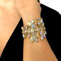 Luxury AB Crystal Necklace by LAQTA, featuring sparkling crystals and elegant design for sophisticated jewelry style.