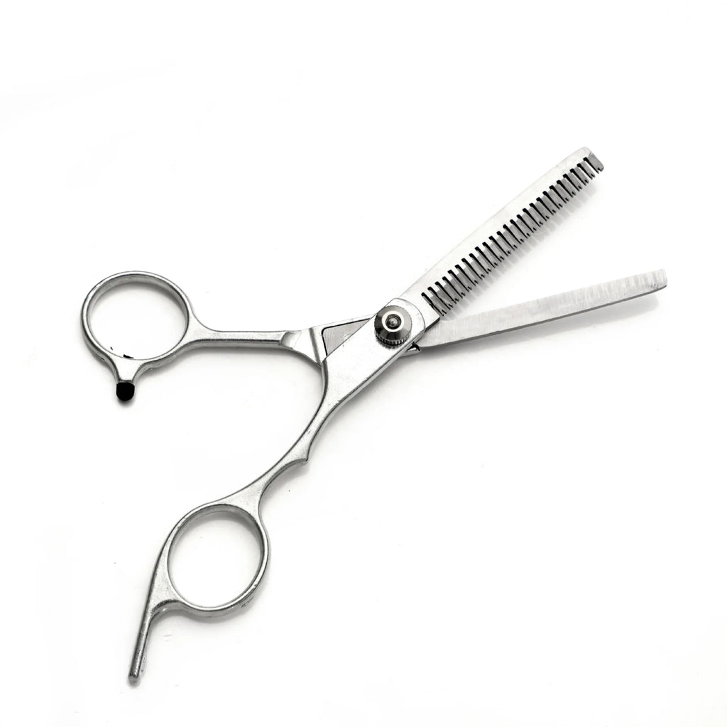 Professional LAQTA barber scissors with sharp blades and ergonomic handles for precise hair cutting and styling.