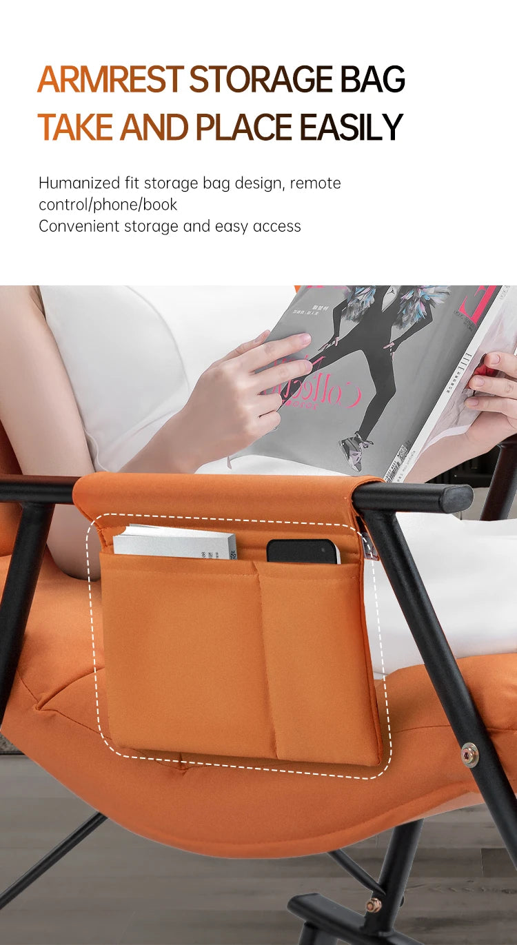 LAQTA Smart Leisure Rocking Massage Chair with padded upholstery and sleek design, offering relaxing massage functions.