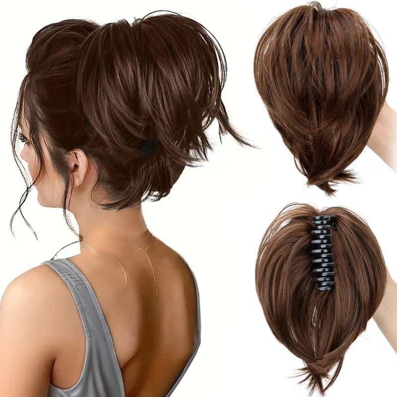 LAQTA messy bun hair clip for women, stylish and practical hair accessory with a secure grip and versatile design.