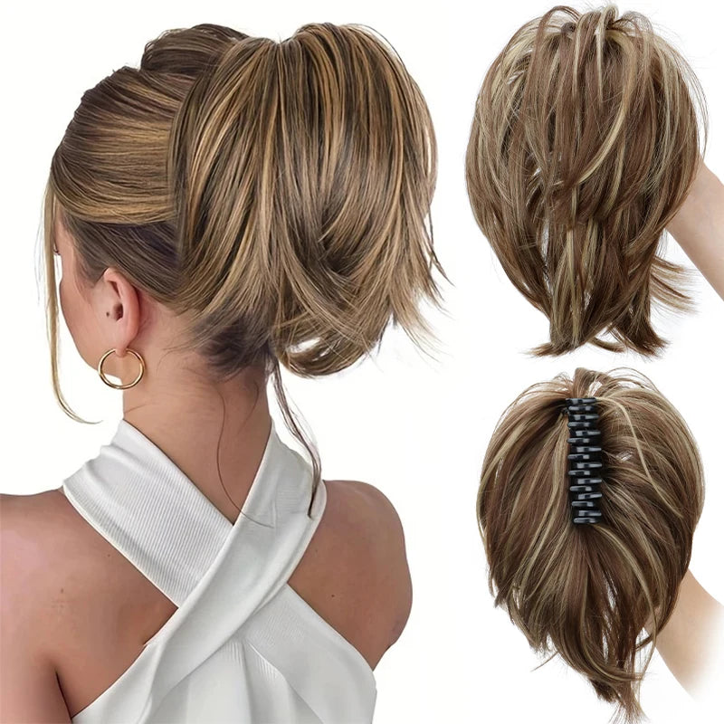 LAQTA messy bun hair clip for women, stylish hair accessory for creating casual or elegant updos with ease.