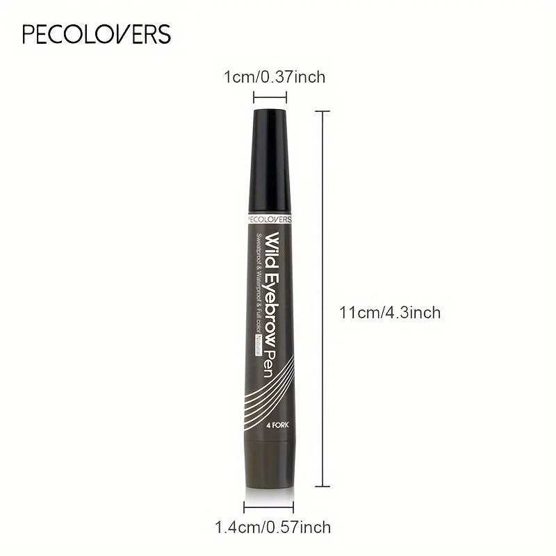 LAQTA eyebrow pen with six color options, featuring precise tip for creating natural, defined eyebrows.