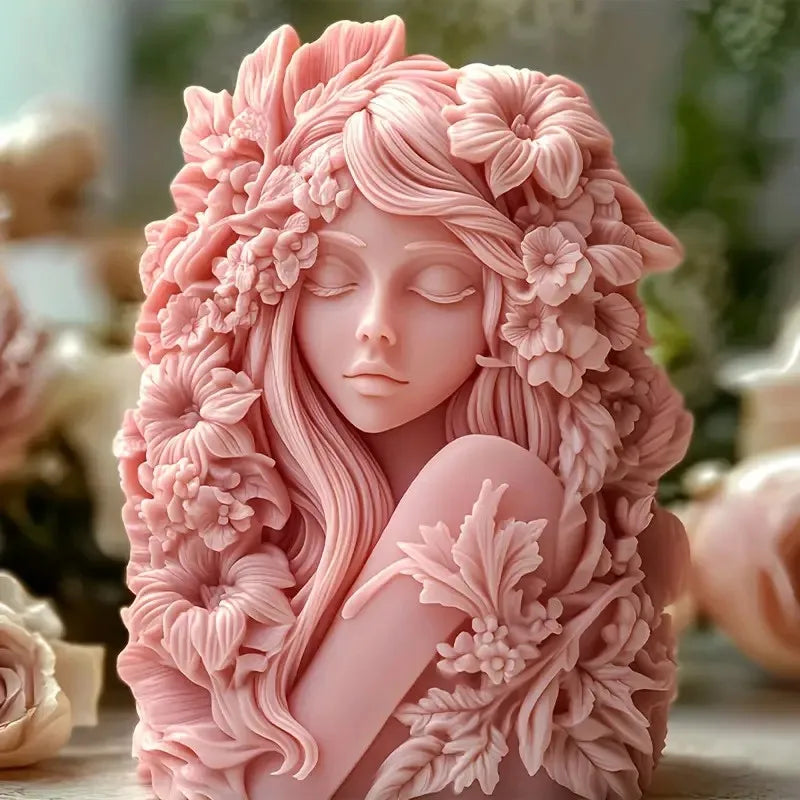 LAQTA Exquisite Goddess silicone mold with detailed goddess figure, ideal for baking, crafting, or resin art projects.
