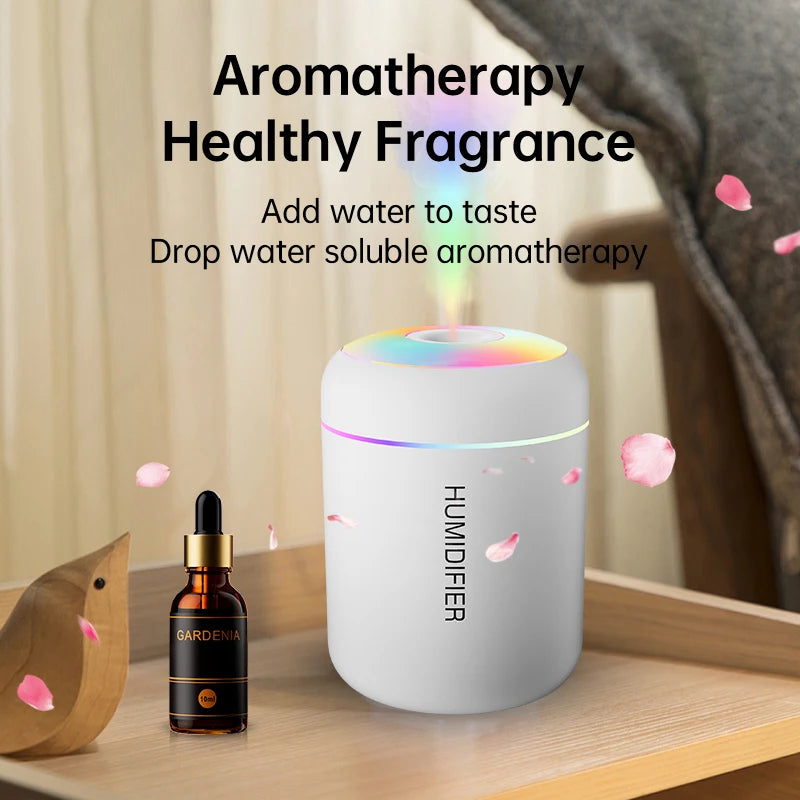 LAQTA 180ML Mini Air Humidifier shown on a surface, compact design with a water tank, ideal for small spaces and personal use