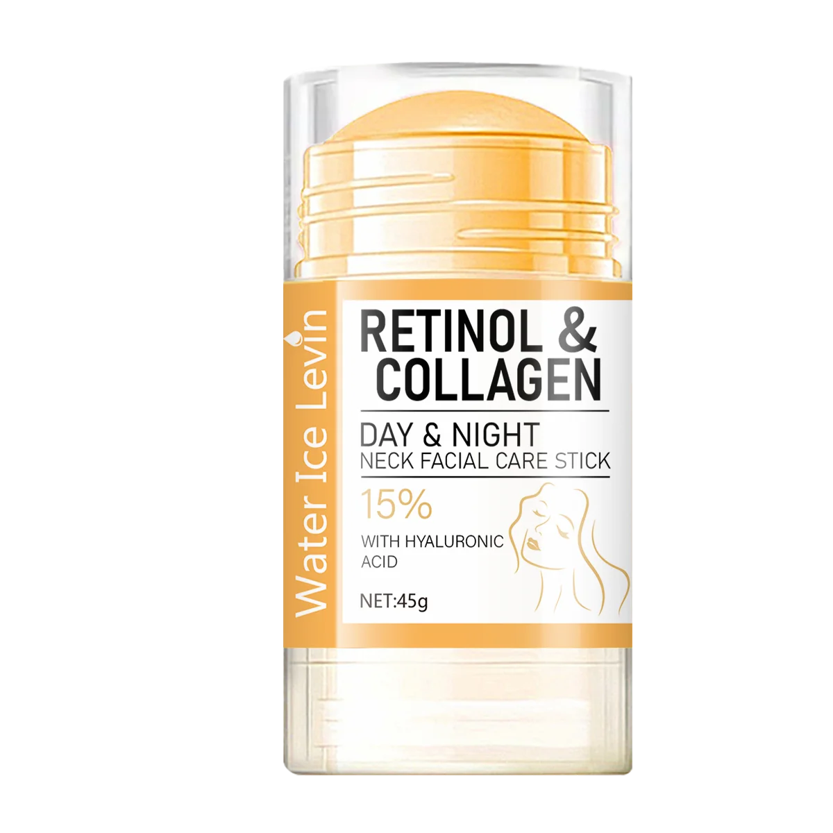 LAQTA Retinol and Collagen Facial Neck Cream jar with a white lid, showcasing the nourishing skincare product for neck and face.