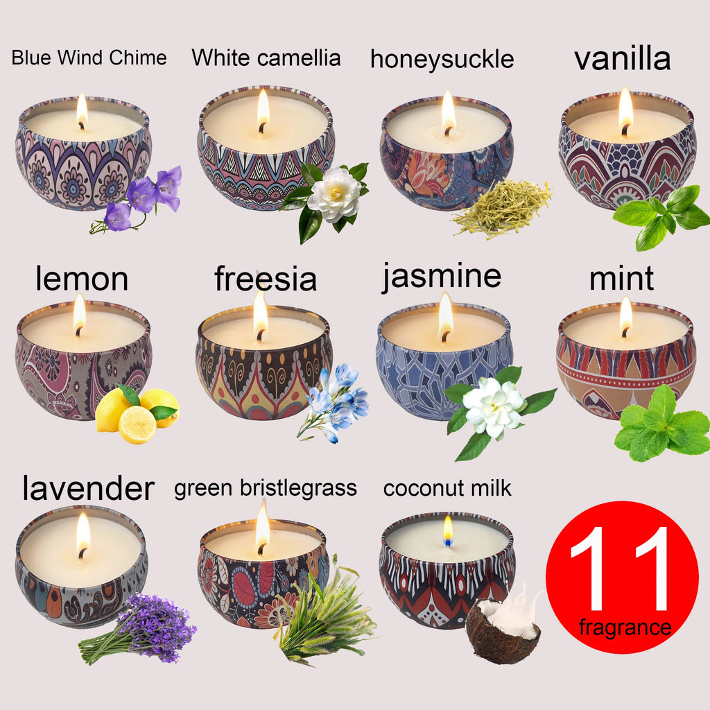 LAQTA ham-scented aromatherapy candle in a glass jar with a warm, inviting glow and a ham-inspired fragrance.