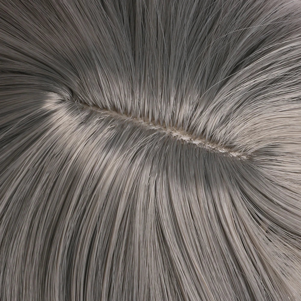 Long straight synthetic wig by LAQTA featuring sleek, smooth hair with a natural shine and even length, styled for a contemporary look.