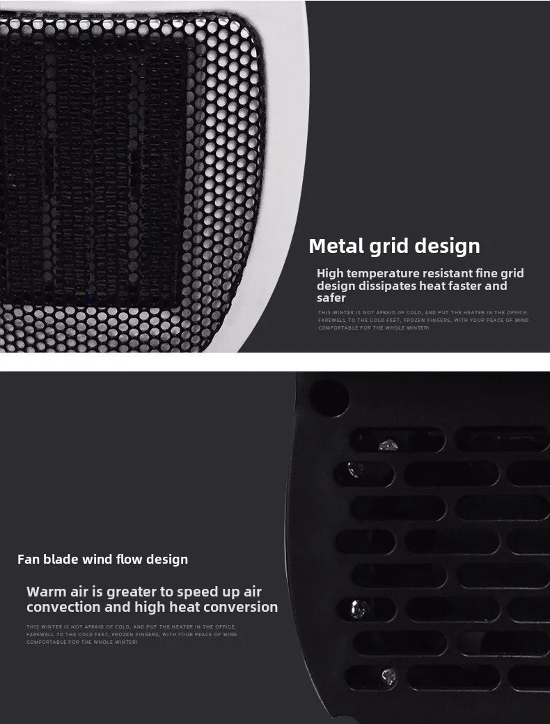LAQTA Eco Plug-in Electric Heater shown with compact design and adjustable control panel for efficient heating.