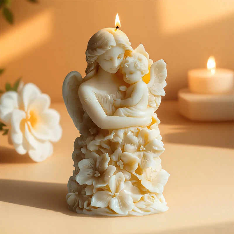 Silicone mold for Christmas decoration by LAQTA, showing festive holiday ornament shapes and detailed design.