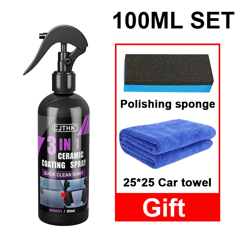 LAQTA Car Ceramic Nano Coating Liquid bottle showing the clear, blue-tinted liquid for automotive surface protection.