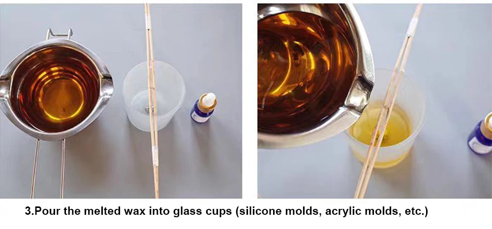 LAQTA DIY candle craft tools kit with various wicks, pouring pots, and accessories for homemade candle making.