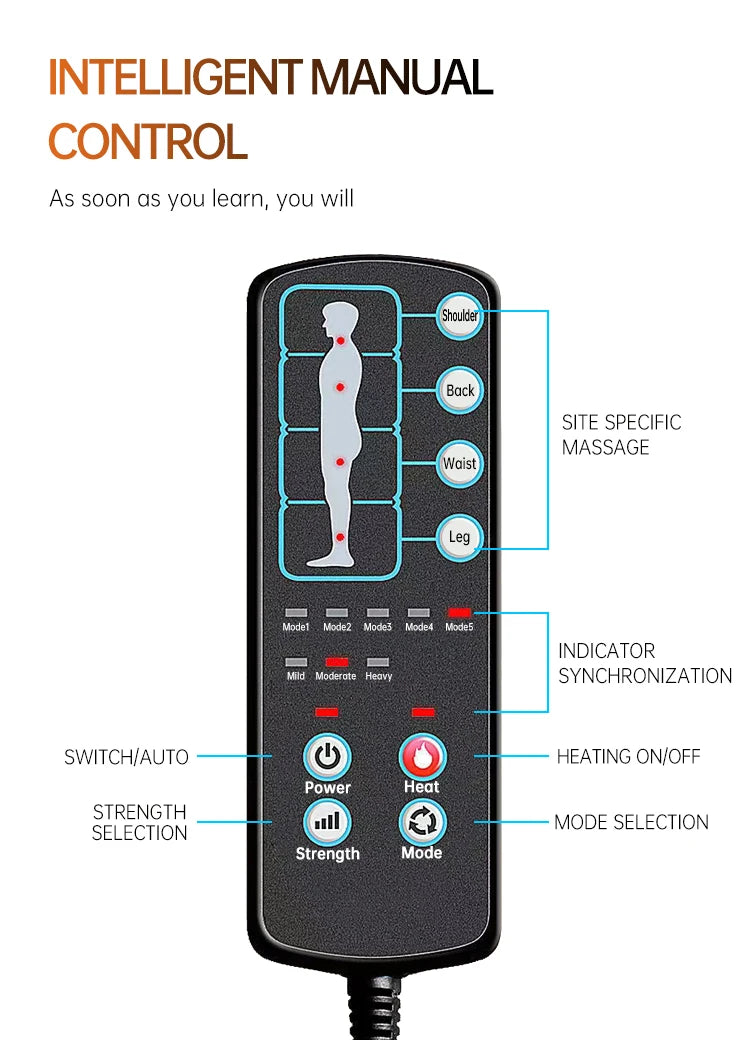 LAQTA Smart Leisure rocking massage chair with ergonomic design, plush upholstery, and built-in massage functions.