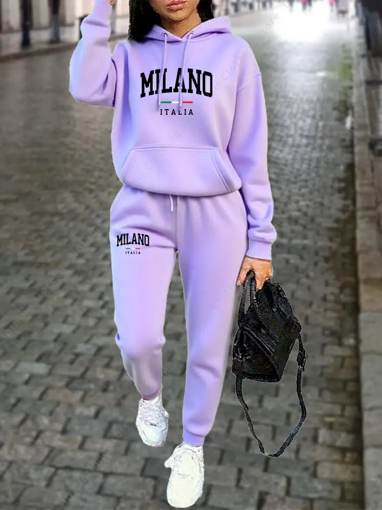 LAQTA Milano pants set featuring a stylish matching top and pants in a modern, comfortable design.