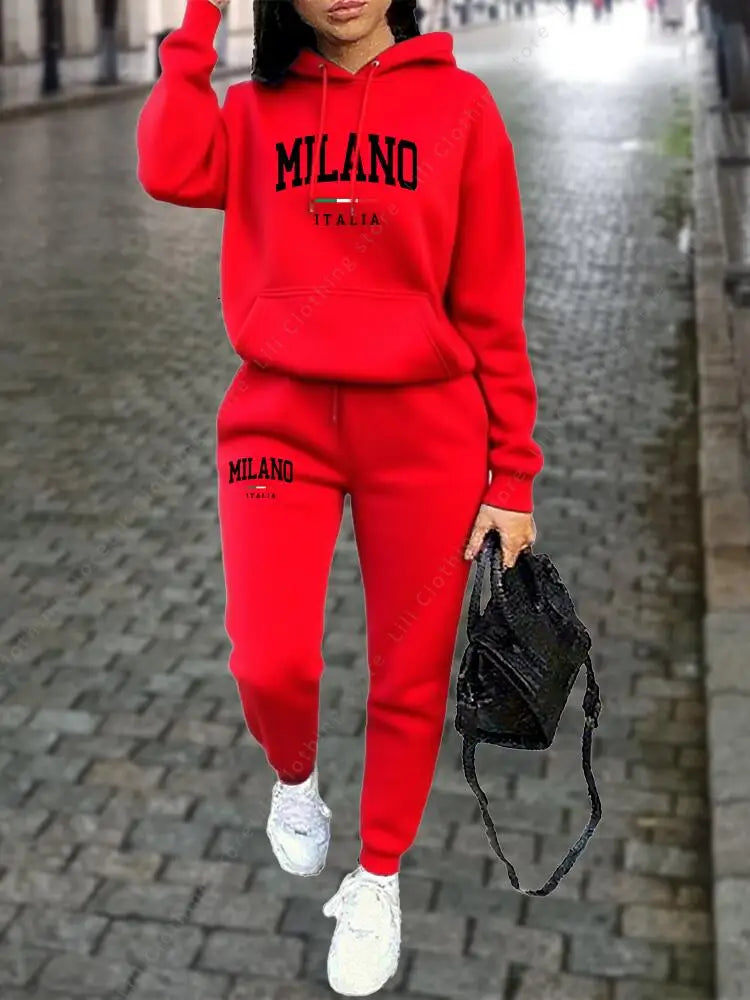 LAQTA MILANO pants set featuring a stylish matching top and pants in a sleek design, perfect for casual or chic outfits.