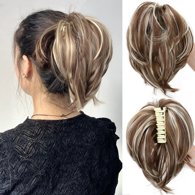 LAQTA messy bun hair clip for women, showcasing a stylish black hair accessory with a sleek, functional design for easy updos
