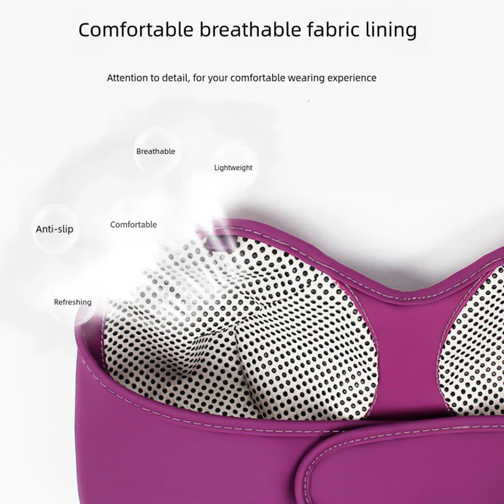 LAQTA electric breast massager with sleek design, featuring multiple massage modes and soft silicone pads for comfort.