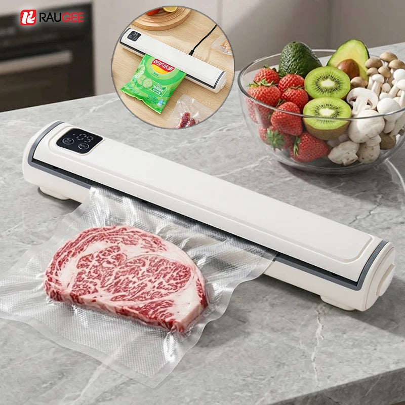 LAQTA vacuum packing machine with digital controls and sealing chamber, ideal for preserving food freshness.