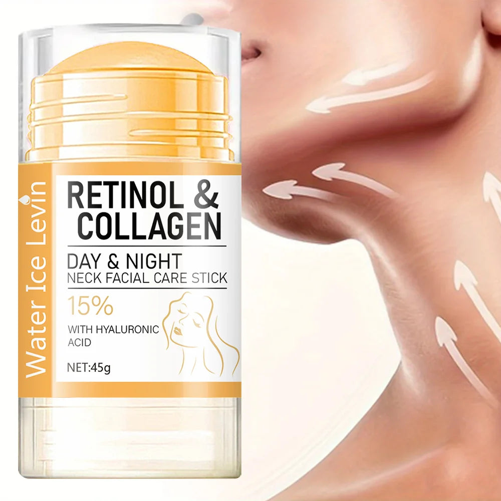 LAQTA Retinol and Collagen Facial Neck Cream jar, showing the product label and cream inside on a neutral background.