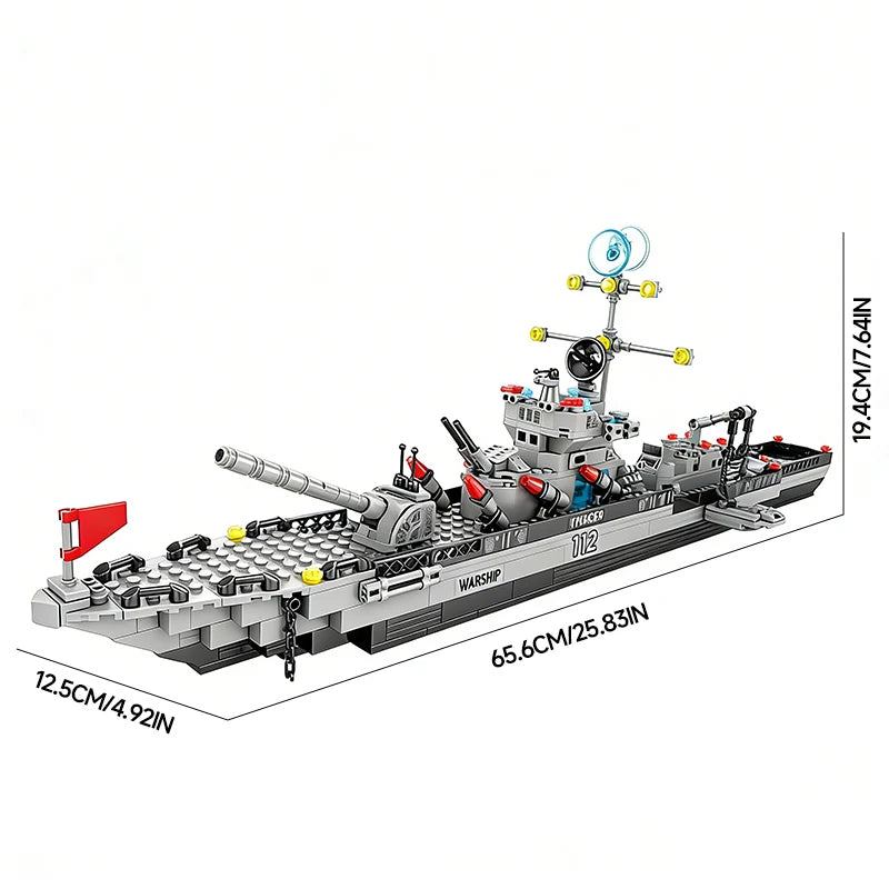 Navy war army ship model by LAQTA with detailed navy ship design, blue color, and realistic features displayed in the image.