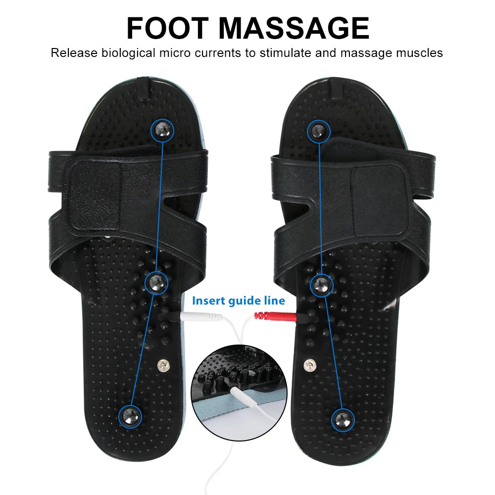 LAQTA digital electric pulse massager with 12 massage modes, showing its sleek design and control panel for pain relief.