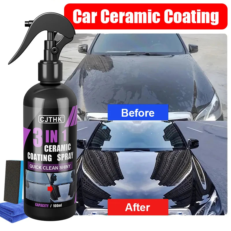LAQTA Car Ceramic Nano Coating Liquid bottle with white and blue packaging, designed for automotive surface protection.