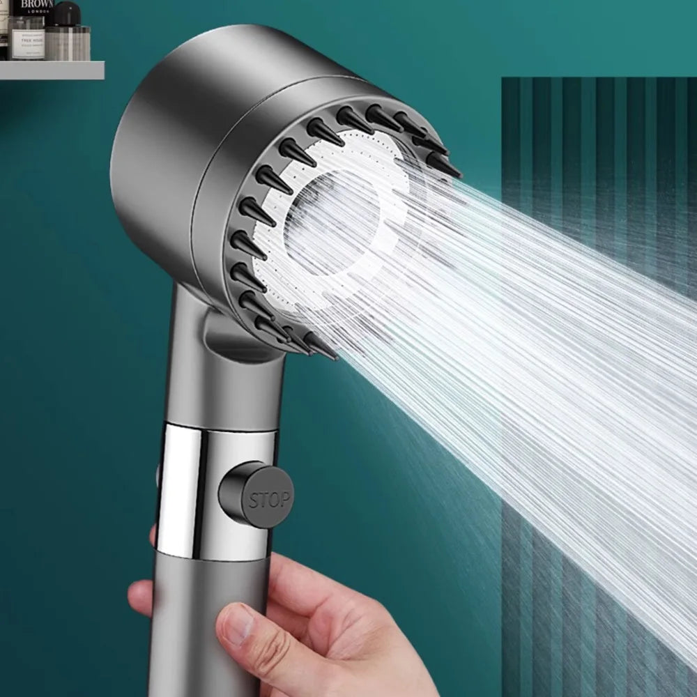 LAQTA high pressurized filter shower head with sleek design and adjustable nozzle for enhanced water flow and filtration.