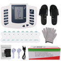 LAQTA Full Body Tens Muscle Electrostimulator device with adjustable electrodes and control panel for muscle stimulation therapy.