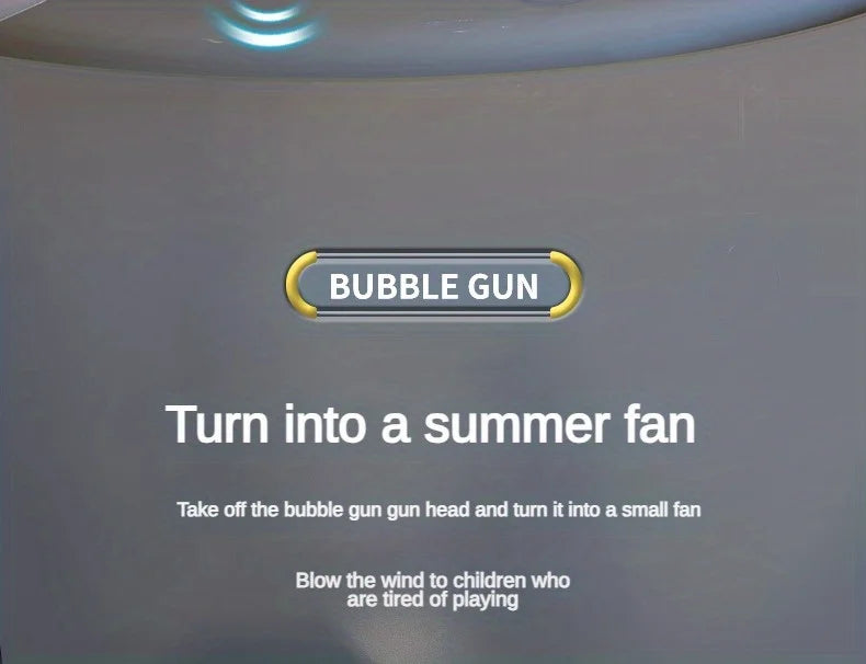 LAQTA fully automatic bubble machine emitting a stream of bubbles, ideal for parties and events.
