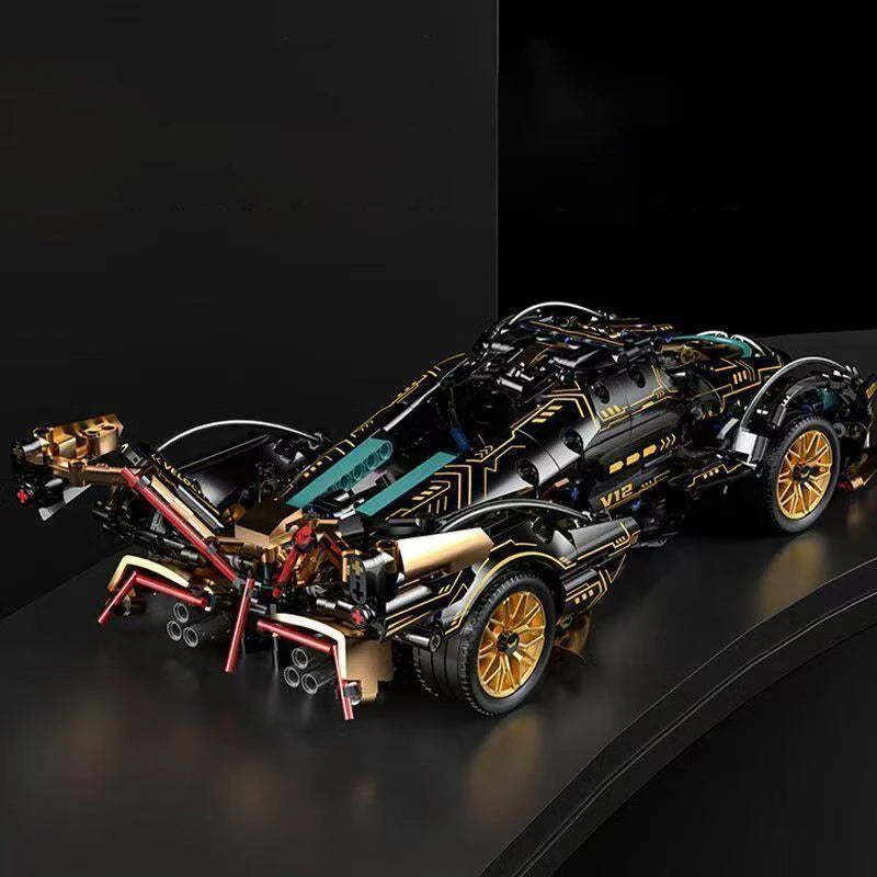 LAQTA racing building block toy set with colorful plastic blocks arranged for construction and play activity