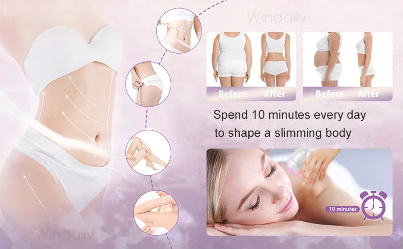 LAQTA EMS and RF radio frequency body slimming machine with sleek design and control panel for effective fat reduction treatments.