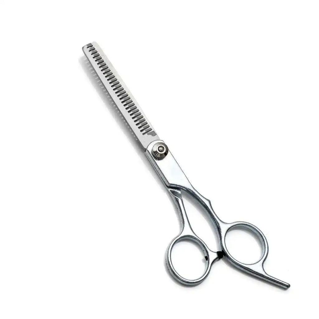 Professional LAQTA barber scissors with sharp blades and ergonomic handles for precise hair cutting and styling.