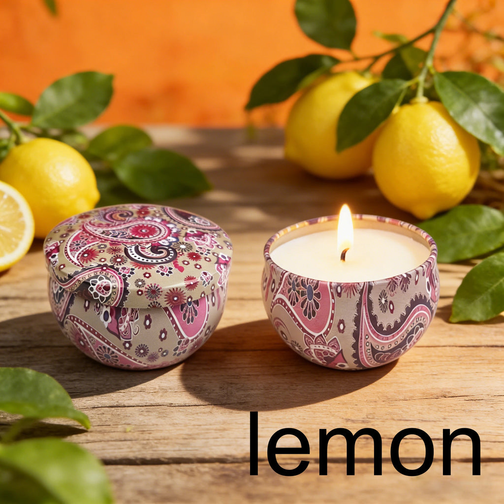 LAQTA ham-scented aromatherapy candle in a glass jar, highlighting the candle's warm, inviting appearance and ham-inspired fragrance.