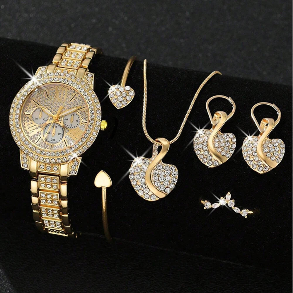Gold Luxury Women Rhinestone Fashion
