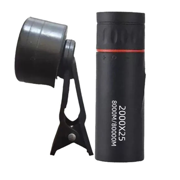 LAQTA 2000X25 HD Monocular Telescope with adjustable focus and compact design for outdoor wildlife and nature viewing