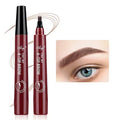 LAQTA four-pronged eyebrow pencil with a sleek design and multiple tips for precise, natural-looking eyebrow shaping.