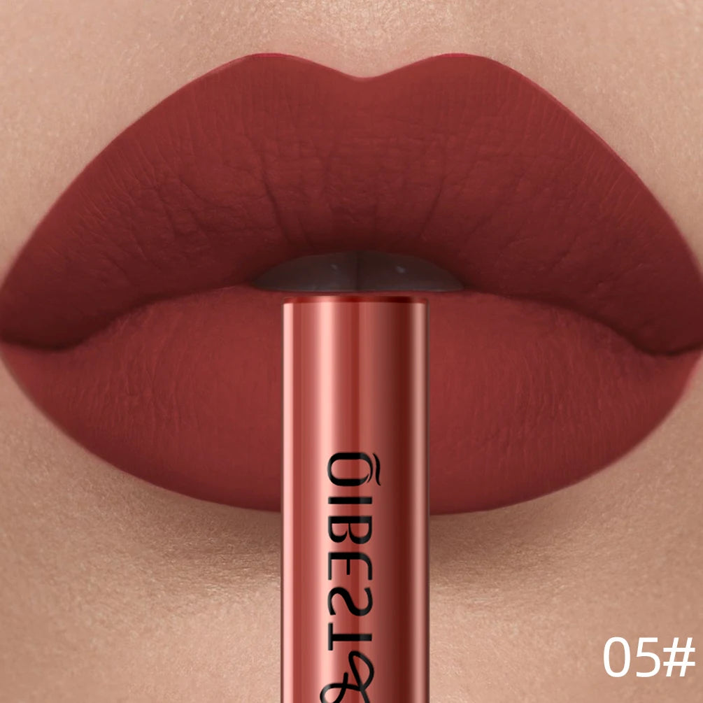 LAQTA matte liquid lipstick in a sleek tube, showing the vibrant, long-lasting formula and smooth applicator for precise application.