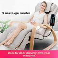 LAQTA ergonomic massage rocker recliner chair with padded armrests and plush upholstery, designed for comfort and relaxation.