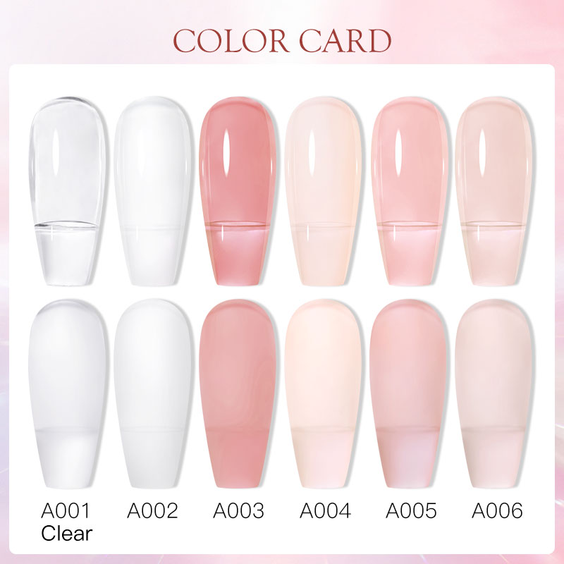 LAQTA Quick Extension Nail showcasing a clear, natural-looking artificial nail extension with smooth finish and precise shape.