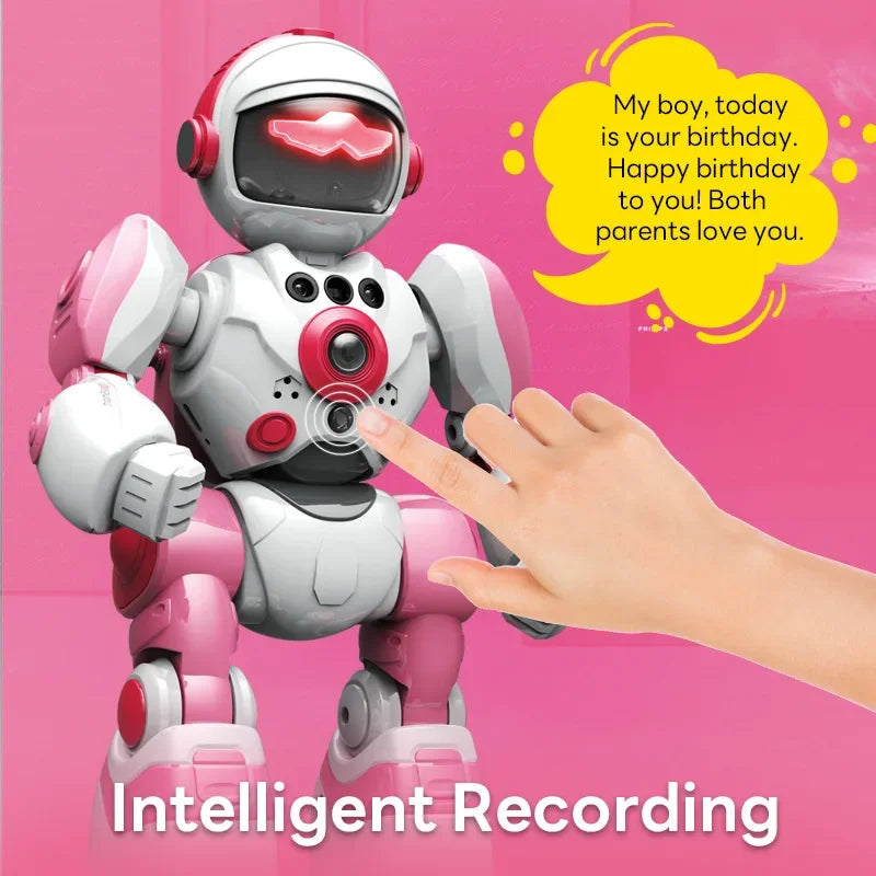 LAQTA RC Robot for Kids, featuring colorful design and movable limbs, suitable for children’s entertainment and learning.