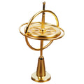 LAQTA Metal Anti-Gravity Spinning toy, showcasing a sleek, shiny spinning device with intricate design and metallic finish.